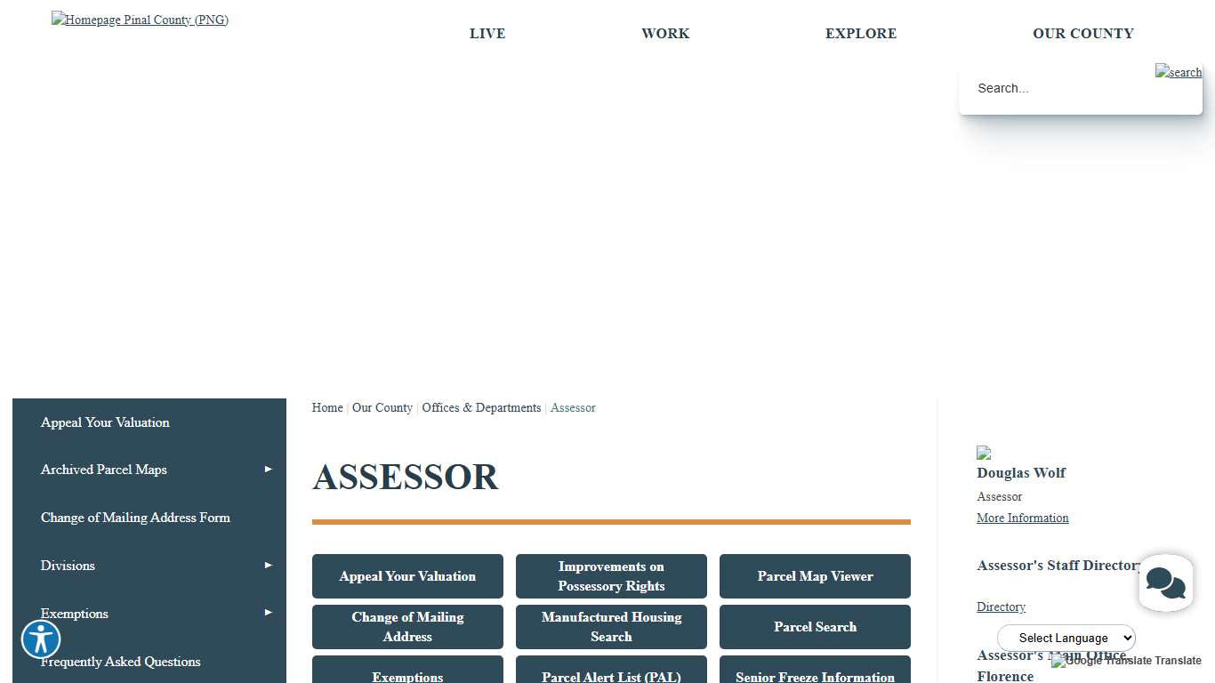 Assessor | Pinal County, AZ